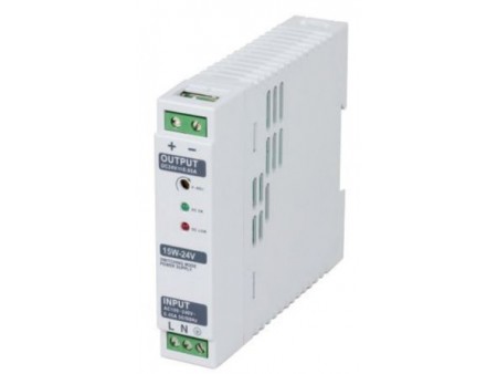 Din RAIL Power Supply, ac-dc, 15W, 1 Output 1.2A at 12Vdc