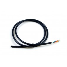 8 Conductor 18AWG Wire Black